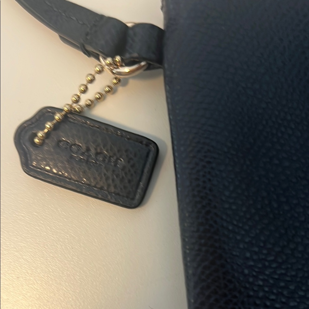 Coach Dark Navy Leather Wristlet/wallet - Picture 4 of 10